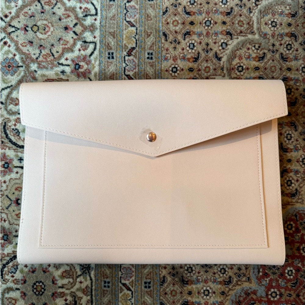 Blush Pink Envelope Clutch/organizer from Glass Ladder Co